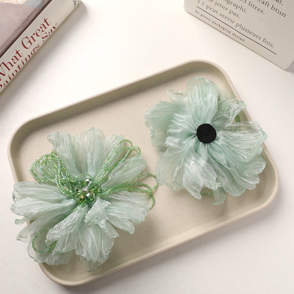 Crystal Mesh Fabric - Organza Stoffen Bloem Patch Kristaldecoratie Fijne