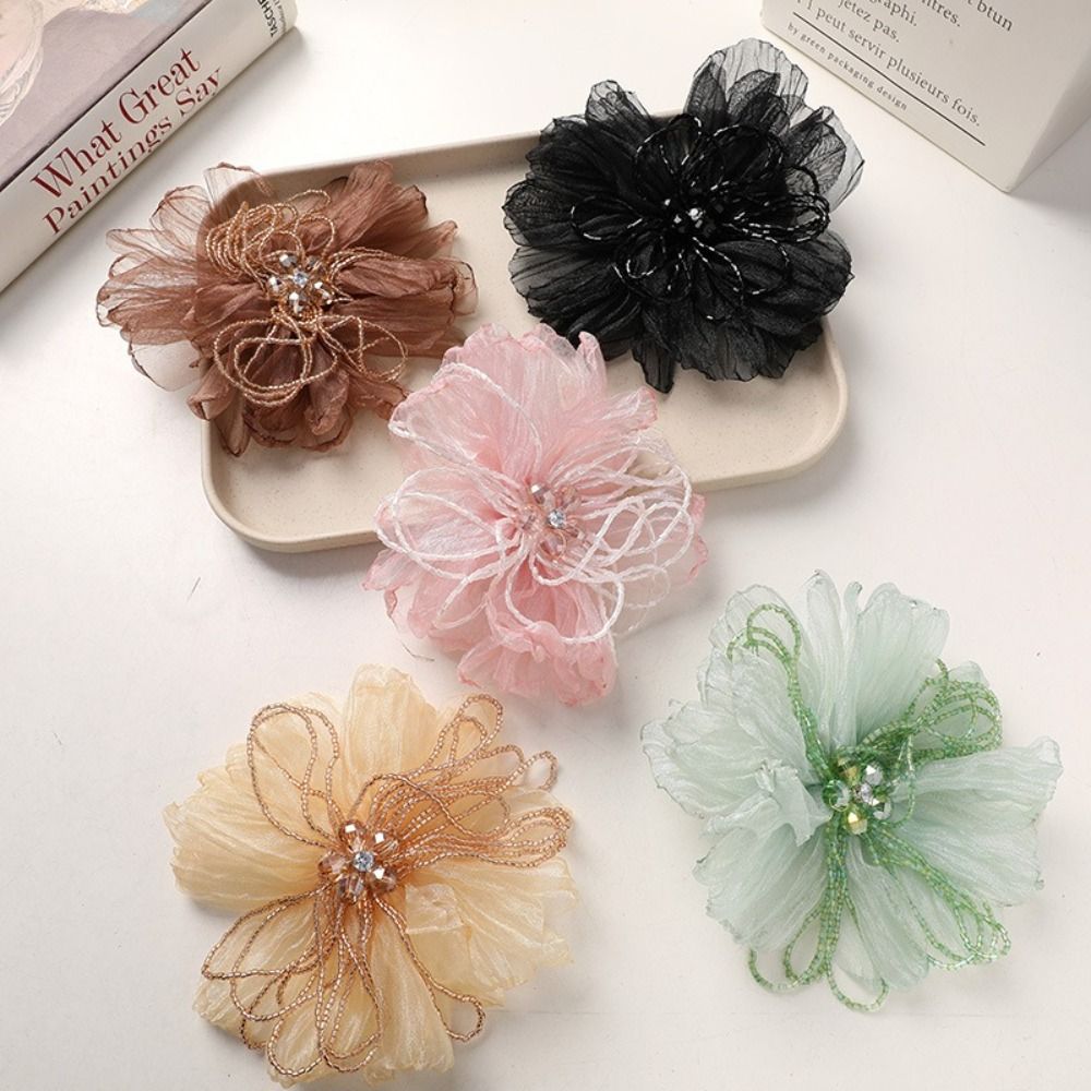 Organza Stoffen Bloem Patch Kr - Crystal Mesh Fabric recensie en prijs