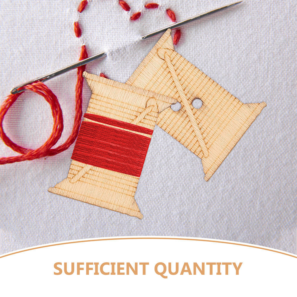 100 stuks houten borduurgaren  - Embroidery Embellishments recensie en prijs