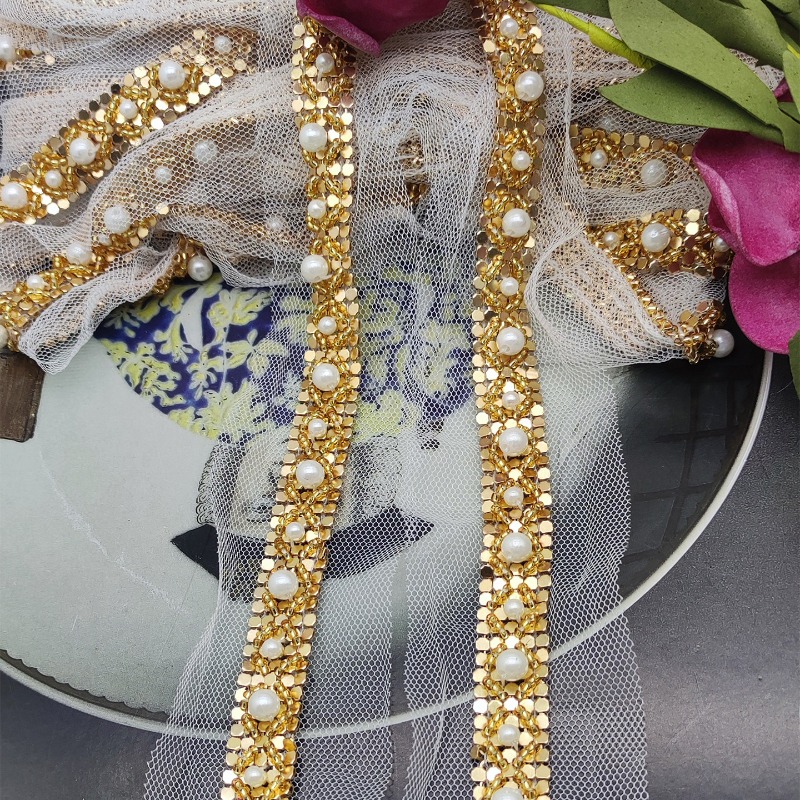 Nieuwe handgemaakte gouden kan - Lace Ribbon Trim recensie en prijs