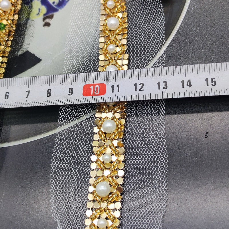 Nieuwe handgemaakte gouden kan - Lace Ribbon Trim recensie en prijs