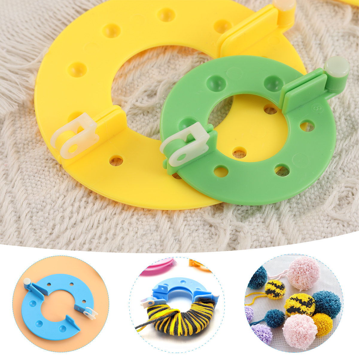8-delige pompommakers, 4 maten - Pom Pom Maker Tool recensie en prijs